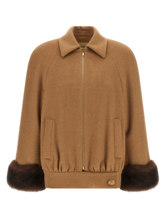 Куртка VALENTINO GARAVANI Valentino Garavani fur insert caban