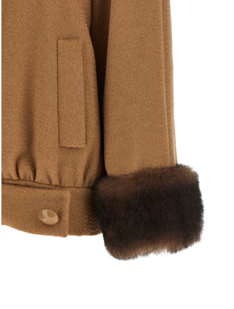 Valentino Garavani fur insert caban (B0CJ8J52RF954) #