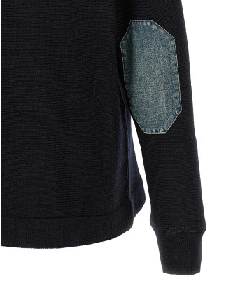Denim patch sweater (S50HA1072S18147511) #