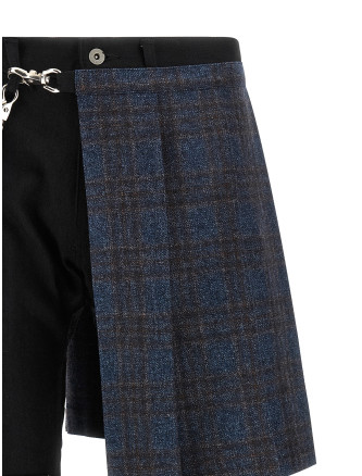 Джинсы JUNYA WATANABE Patchwork jeans with kilt (WRP0051) #