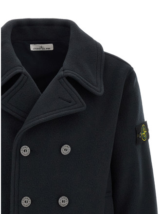 Куртка STONE ISLAND Double-breasted coat with logo badge (L2S154100040S0453V0020) #