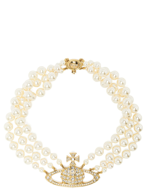 Ожерелье VIVIENNE WESTWOOD 'Three Row Pearl Bas Relief' (6303000702R117CNR117) #1