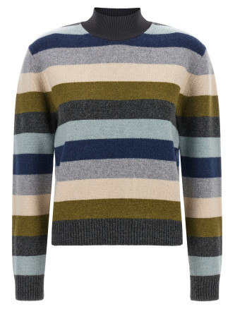 Свитер TORY BURCH Striped wool sweater
