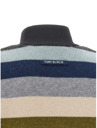 Свитер TORY BURCH Striped wool sweater (174720454) #
