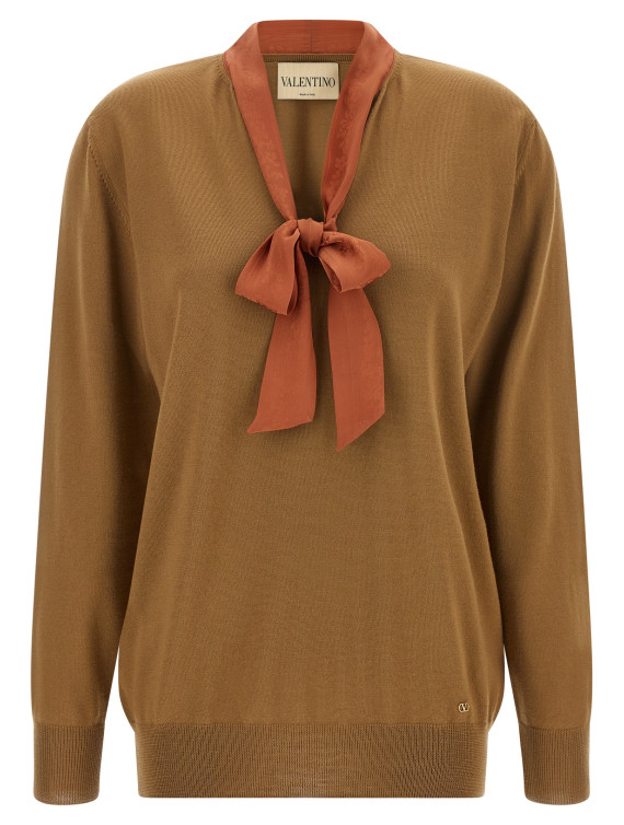 Свитер VALENTINO GARAVANI Valentino Garavani lavallière collar sweater (B3KC74FAAE954) #1