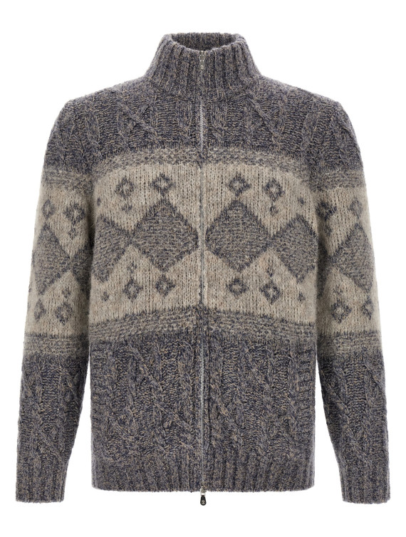 Кардиган BRUNELLO CUCINELLI Chiné yarn cardigan (MNX302506CGF85) #1