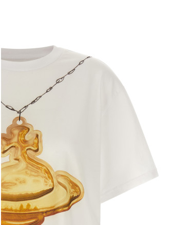 Футболка VIVIENNE WESTWOOD 'Gold Orb Classic' (3G01005TJ00BLA401) #