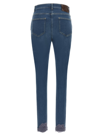 Джинсы VALENTINO GARAVANI Lace insert jeans (B0DD22JAKE558) #