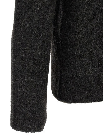 Свитер OLIVER LATTUGHI Brushed alpaca sweater (U230ALCHARCOAL) #