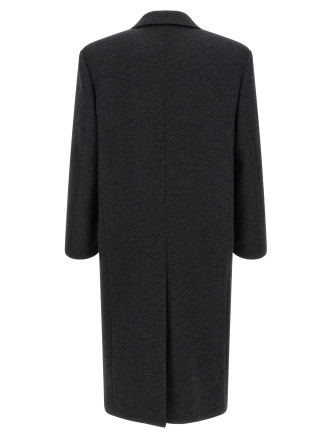 Пальто SAINT LAURENT Double-face combed wool coat (873406Y1O111140) #