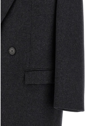 Пальто SAINT LAURENT Double-face combed wool coat (873406Y1O111140) #