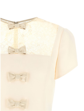 Мини-платье VALENTINO GARAVANI Valentino Garavani bow dress (B3VAKZ51CFAD6) #