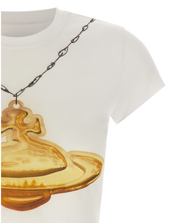 Футболка VIVIENNE WESTWOOD 'Gold Orb Classic' (1G01001DJ00BLA401) #