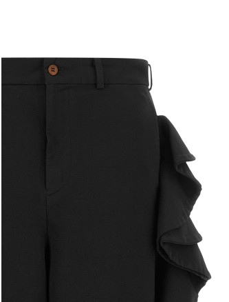 Шорты COMME DES GARCONS BLACK Sculptural ruffle bermuda shorts (1RP0040521) #