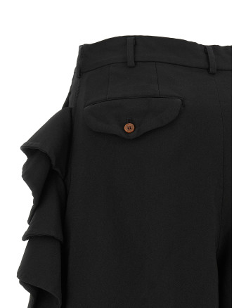 Шорты COMME DES GARCONS BLACK Sculptural ruffle bermuda shorts (1RP0040521) #