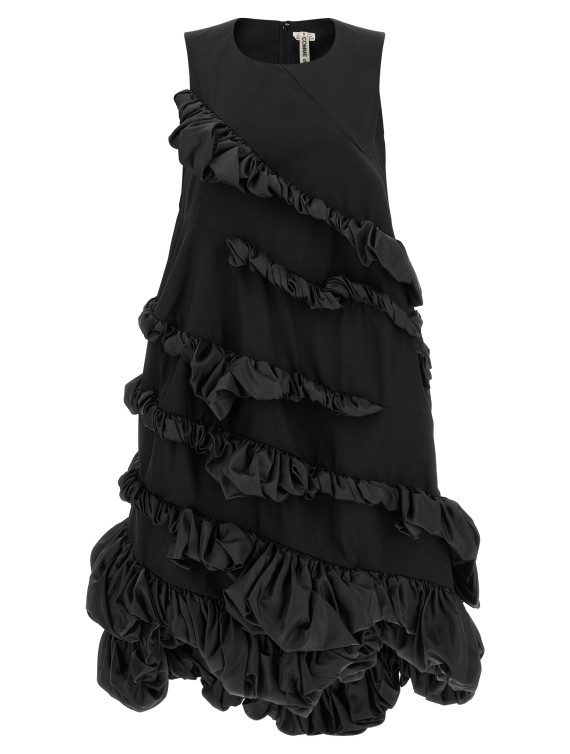 Мини-платье COMME DES GARÇONS Sculptural ruffles dress (GRO0081) #1