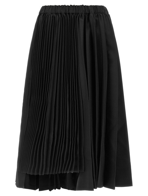 Юбка COMME DES GARCONS BLACK Asymmetrical pleated skirt (1RS0020521) #1
