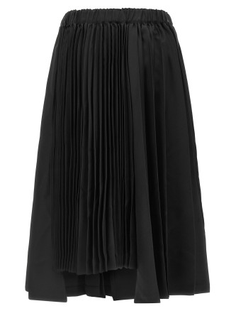 Юбка COMME DES GARCONS BLACK Asymmetrical pleated skirt (1RS0020521) #