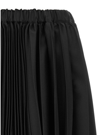 Юбка COMME DES GARCONS BLACK Asymmetrical pleated skirt (1RS0020521) #