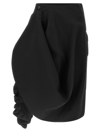 Юбка миди COMME DES GARÇONS Sculptural skirt