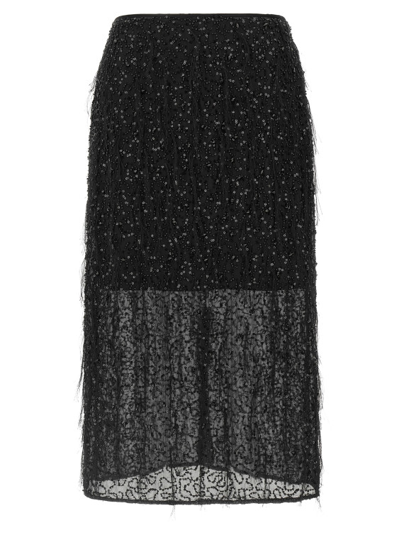 Юбка миди TWIN SET Sequin embroidery skirt (262TT208200006) #1