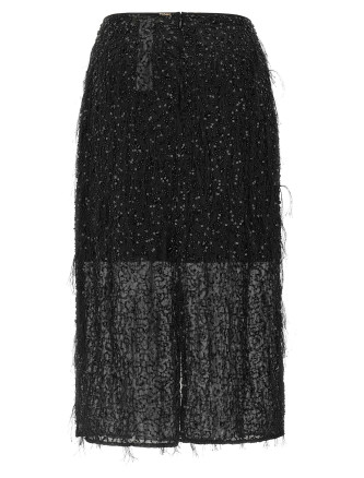 Юбка миди TWIN SET Sequin embroidery skirt (262TT208200006) #