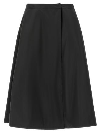 Юбка миди MONCLER Padded taffeta skirt