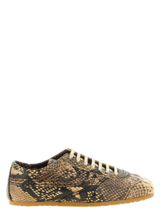 Кроссовки DRIES VAN NOTEN Snake print sneakers