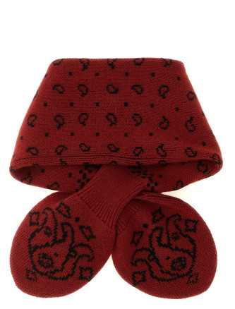 Шарф GUEST IN RESIDENCE 'Bandana Bowtie' (A28819ALCARMINEBLACK) #