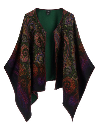 Жамылғы ETRO Reversible paisley dégradé cape