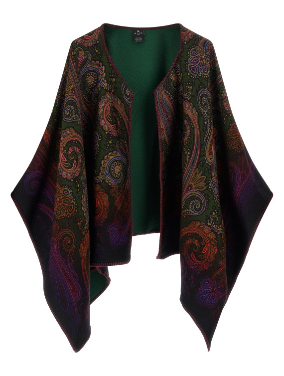 Накидка ETRO Reversible paisley dégradé cape (WRBD0029AK14OX0893) #1