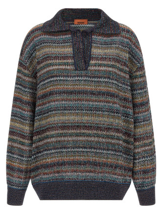 Футболка MISSONI Lamé yarn polo shirt