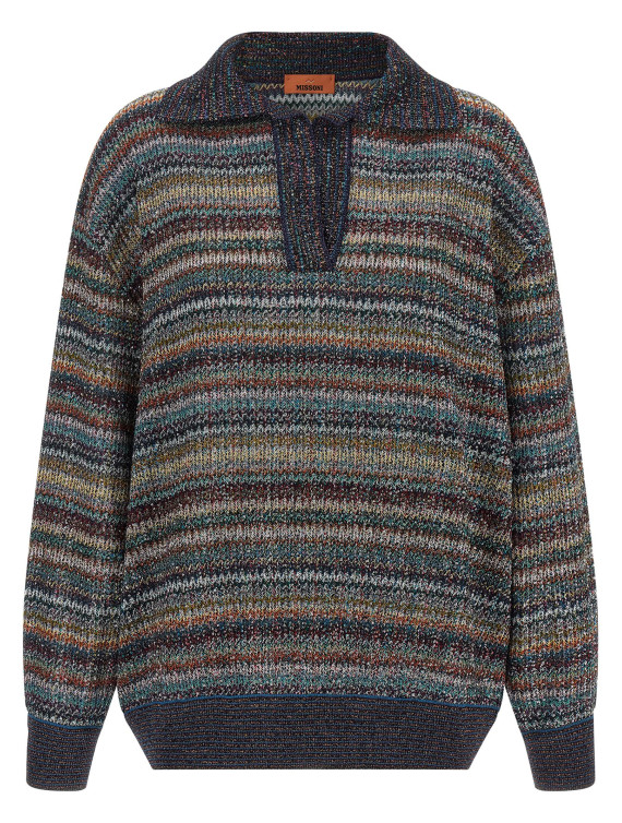 Футболка MISSONI Lamé yarn polo shirt (DS26WN34BC006QSMSQW) #1