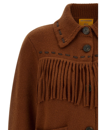 'Western Fringe' jacket (W48019JMBURNTSIENNA) #
