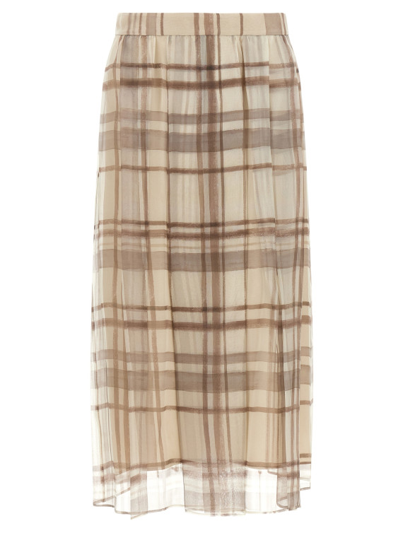 Юбка миди BRUNELLO CUCINELLI Organza skirt (MP199G4096C015) #1