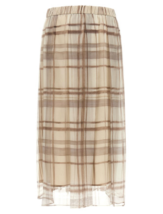 Юбка миди BRUNELLO CUCINELLI Organza skirt (MP199G4096C015) #