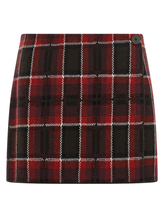 Мини-юбка GUEST IN RESIDENCE Tartan skirt (W50119JMCARMINECOMBO) #1