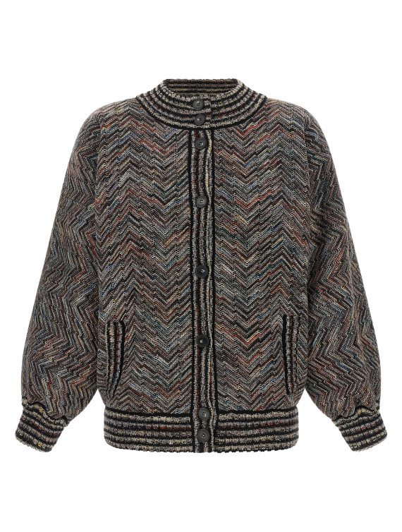Куртка MISSONI Chevron knit bomber jacket (DS26WC0BBC006MSMSQT) #1
