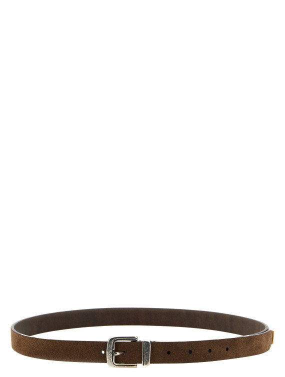 Ремень BRUNELLO CUCINELLI Inverted leather belt (MAUGP259C7959) #1