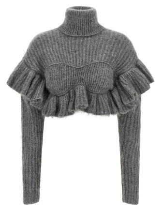 Свитер ELISABETTA FRANCHI Ruffle sweater