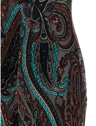 Devoré velvet dress (WRHA078199JJD1AS9830) #
