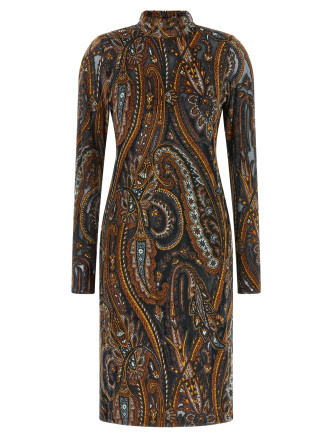 Мини-платье ETRO Jacquard chenille dress
