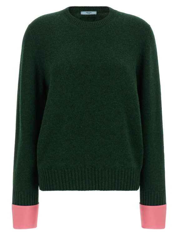 Свитер PRADA Removable cuffs sweater (P24F3VSOOO6339F0422) #1