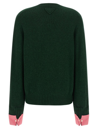 Свитер PRADA Removable cuffs sweater (P24F3VSOOO6339F0422) #