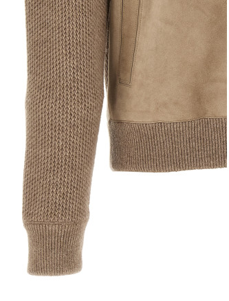 Кардиган ZEGNA Suede panel cardigan (UIK72A4154N92) #