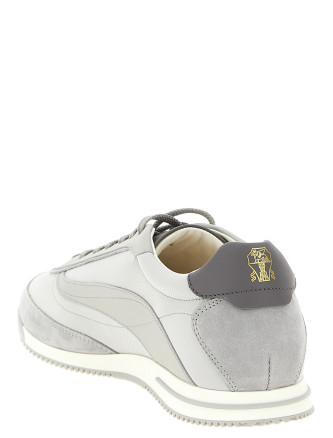 Кроссовки BRUNELLO CUCINELLI Techno and nubuck fabric sneakers (MZUGNIA357CEE21) #
