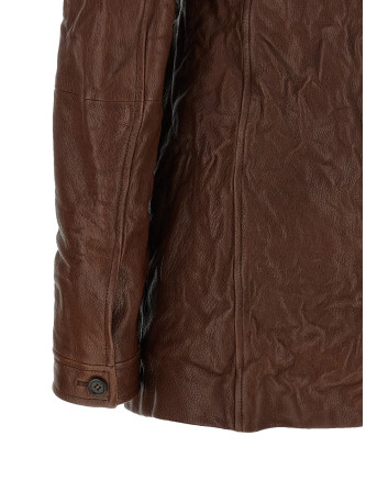 Мини-платье MIU Vintage leather dress (MPB375SOOO19E6F0201) #