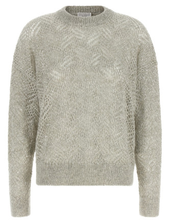 Свитер BRUNELLO CUCINELLI 'Dazzling Abstract Leaf'