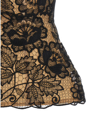 Вечерний топ ELIE SAAB Guipure lace corset (TO436NF26LA011BLACK) #