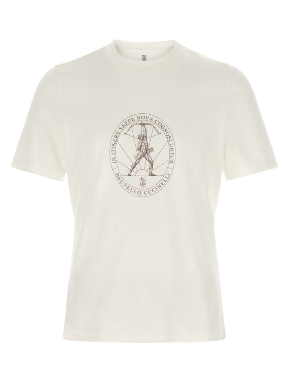 Футболка BRUNELLO CUCINELLI Printed T-shirt (M0B138519C7220) #1